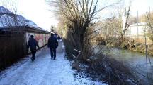 Wanderroute ber die Dr. Hbscher Gasse entlang des Mhlbachs in Viehofen